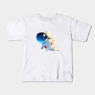 MINIMALIST LOW POLY ASTRONAUT/COSMONAUT Kids T-Shirt